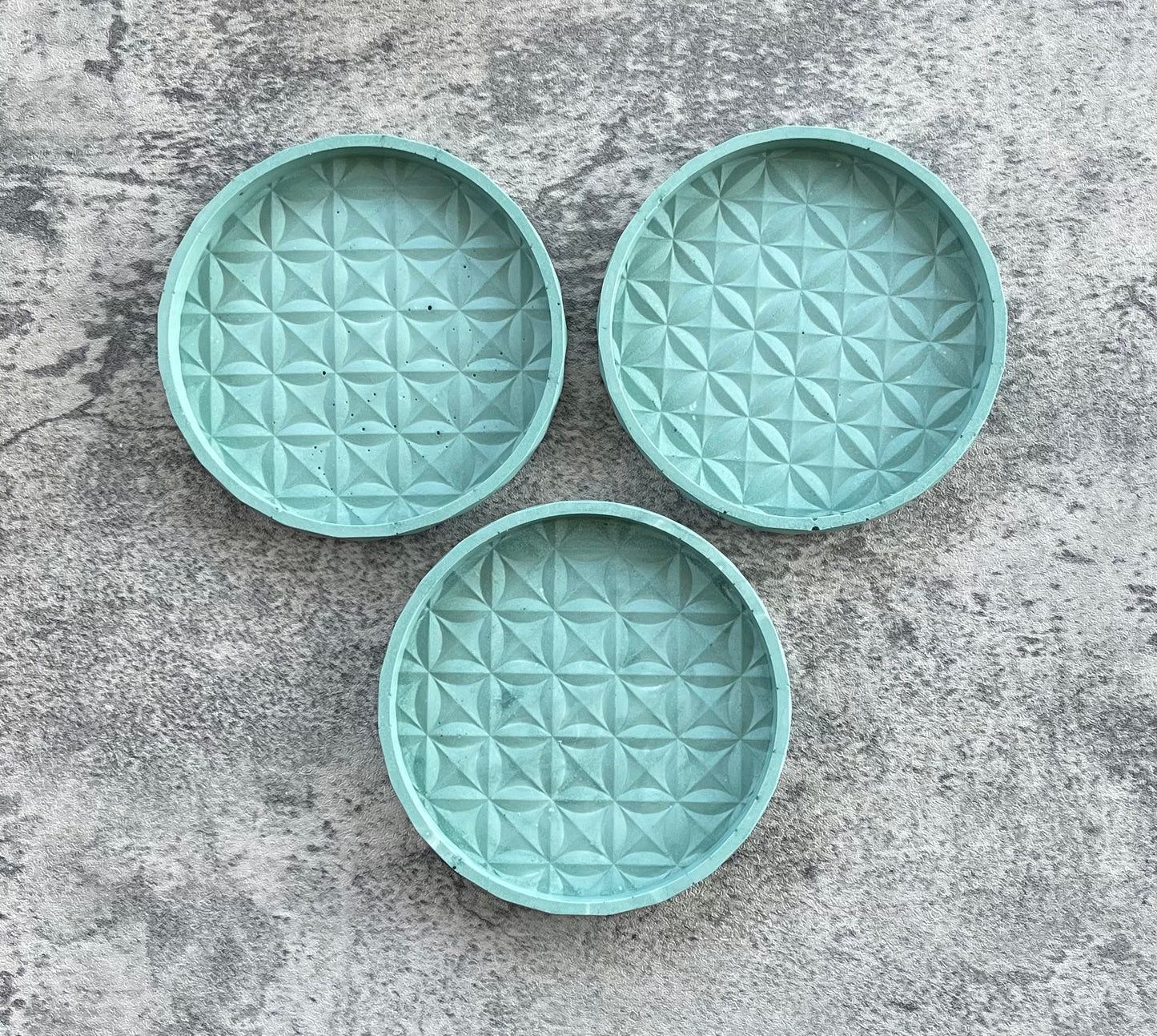 Circle Trinket | Dusty Aqua