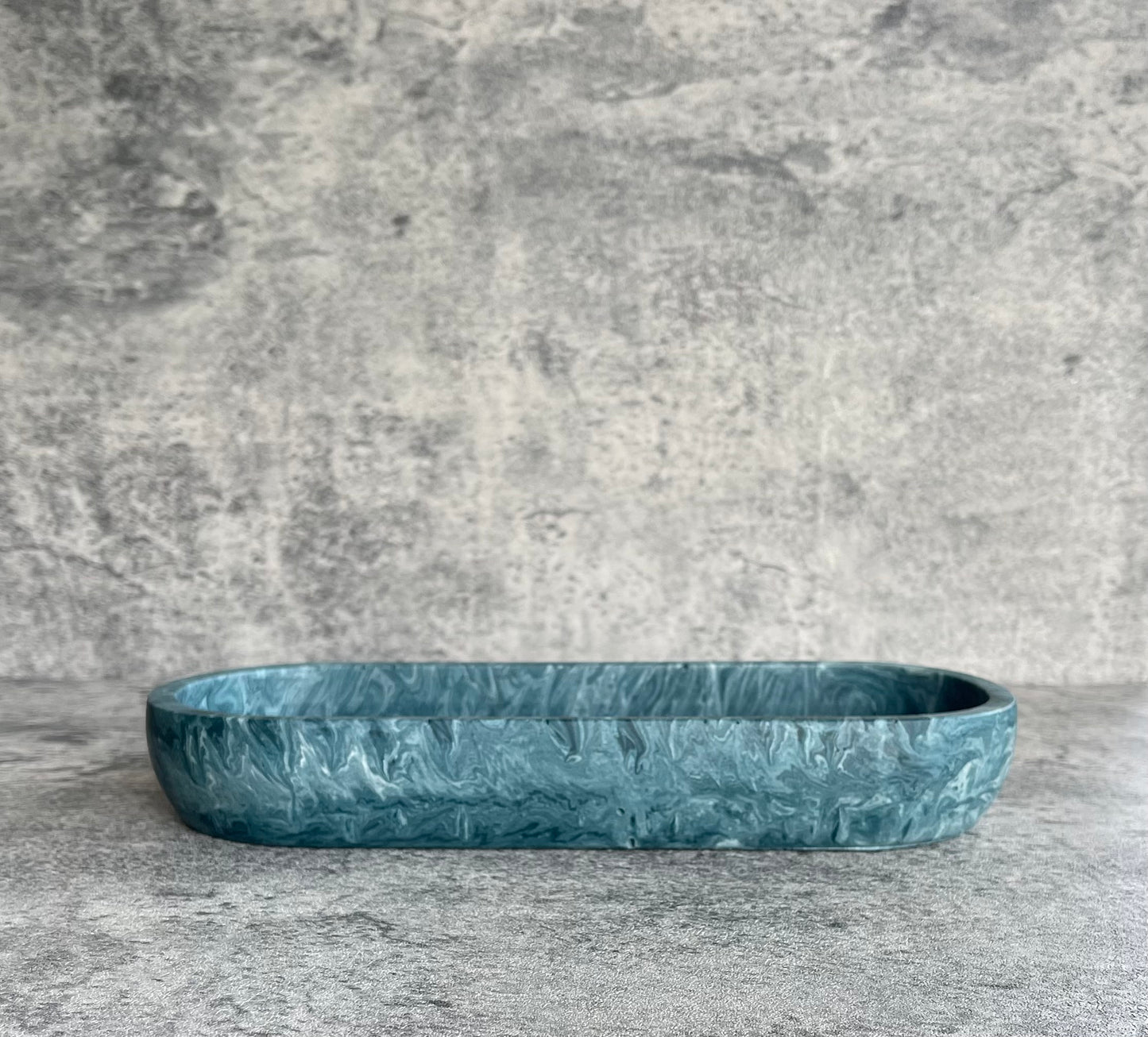 Accent Bowl | Blue Swirl Effect