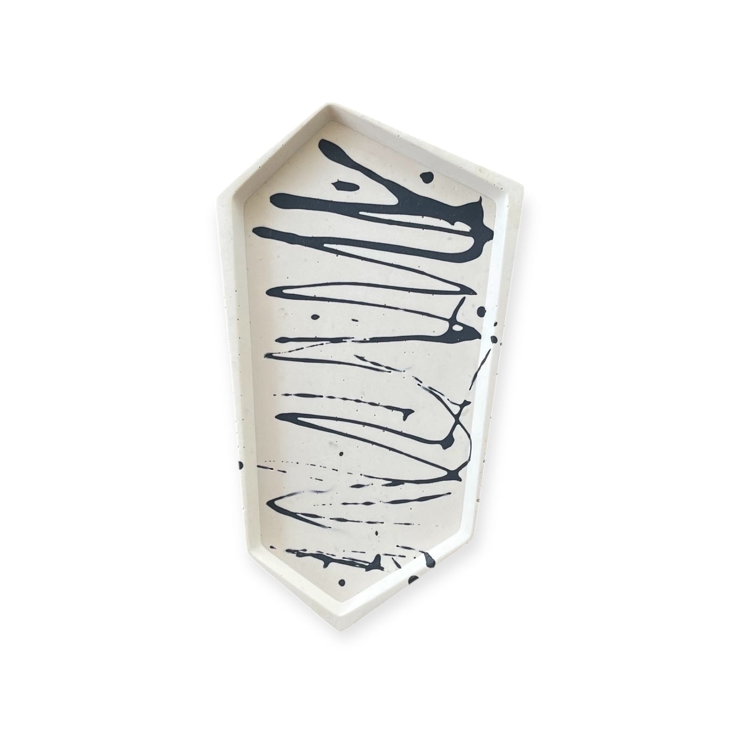 Small Accent Tray | White and Black