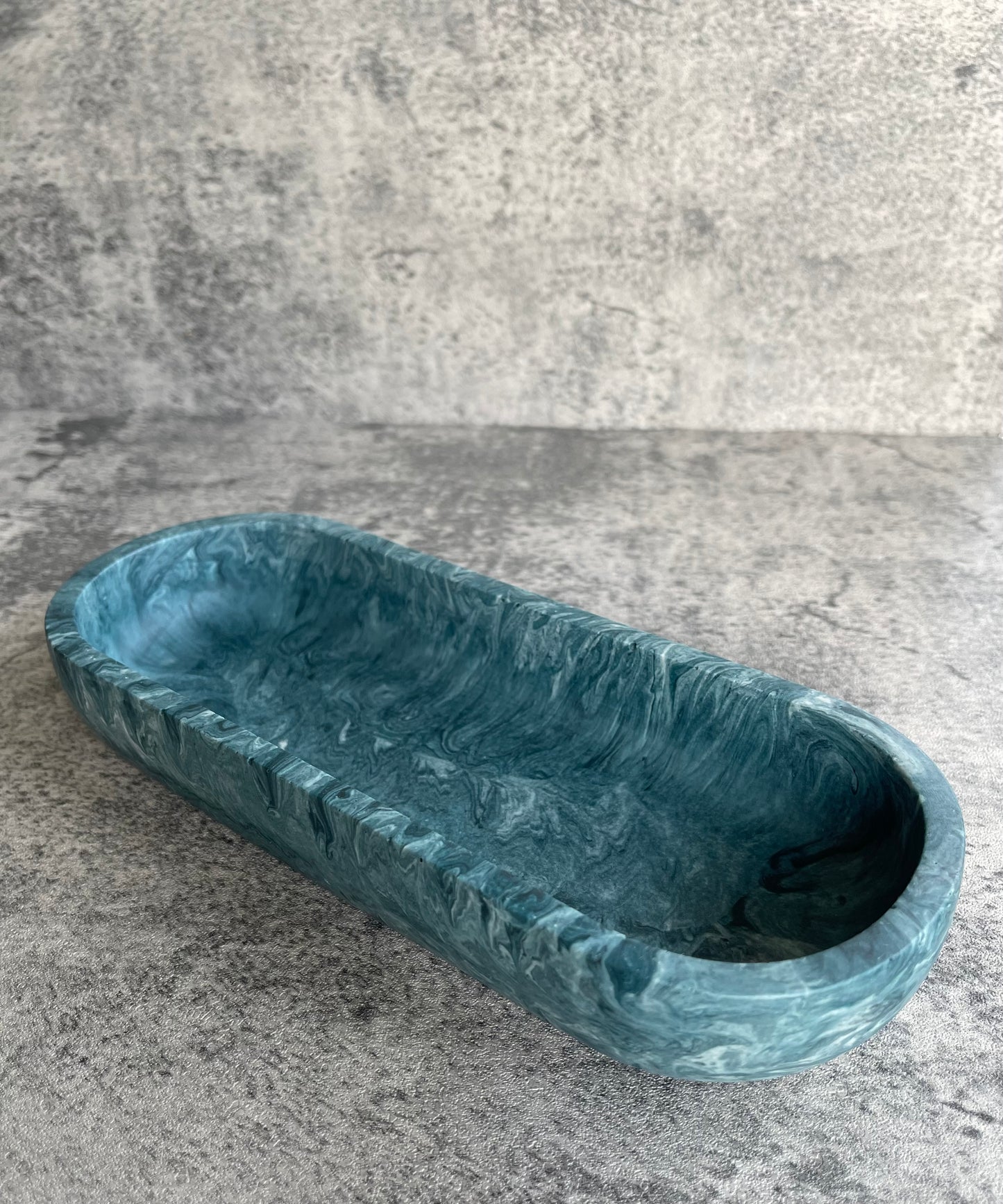 Accent Bowl | Blue Swirl Effect