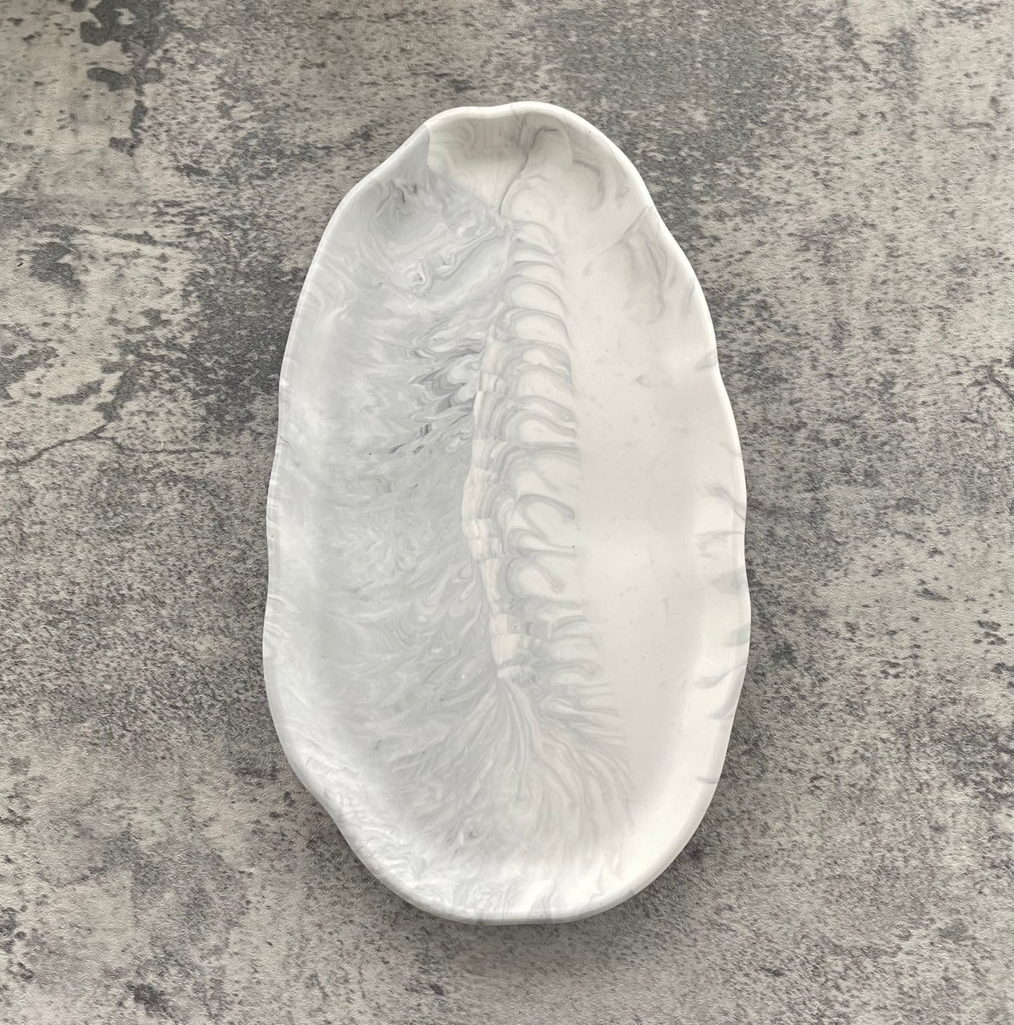 Oval Accent Tray | Grey