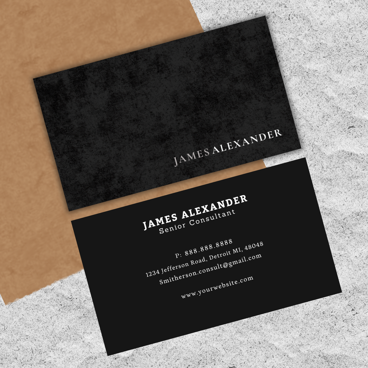 Editable Modern Business Card Template | Canva Template