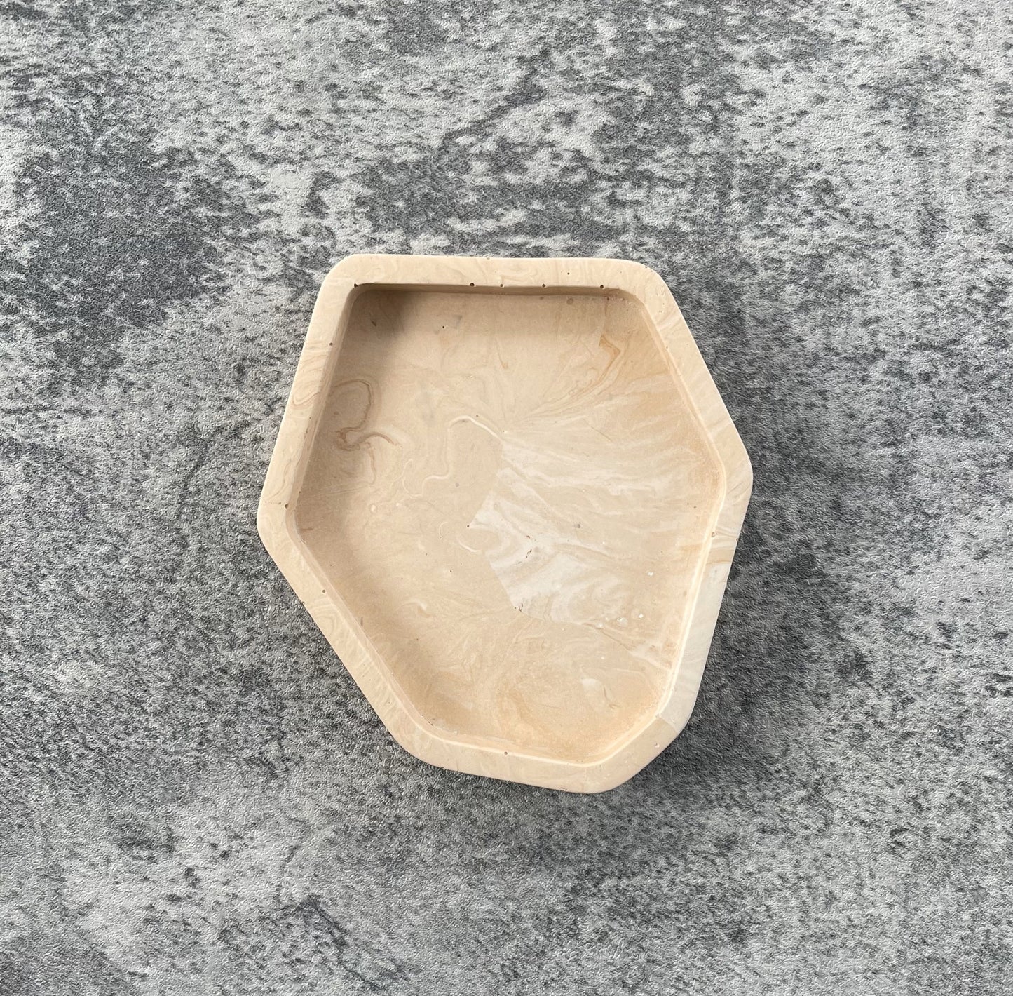 Small Abstract Trinket | Tan