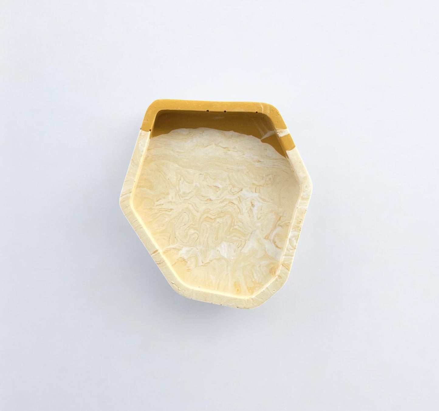 Small Abstract Trinket | Yellow