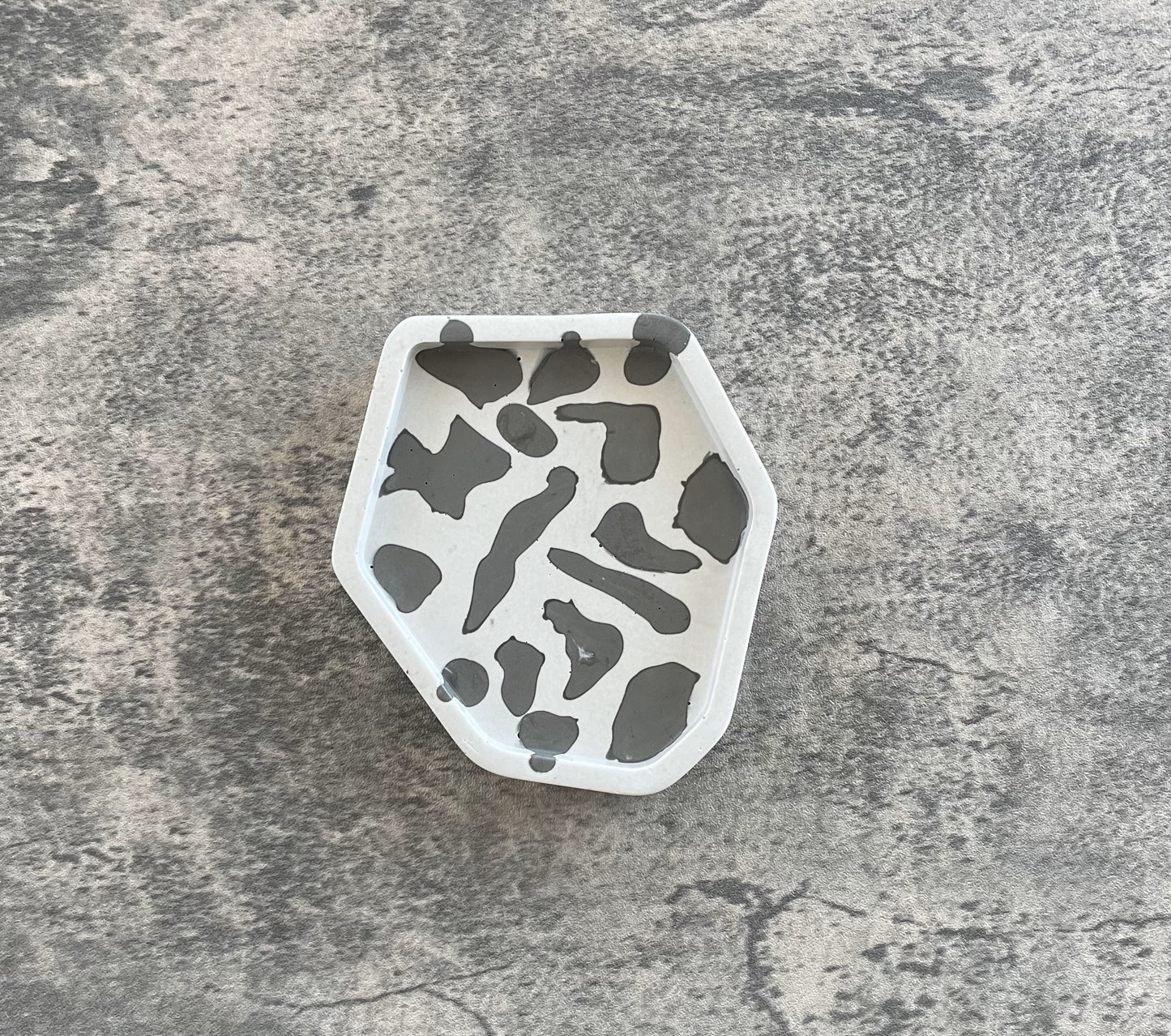 Small Abstract Trinket | Grey