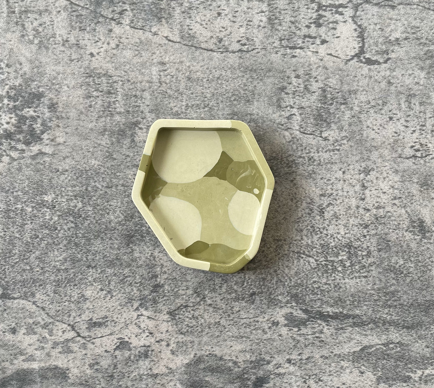 Small Abstract Trinket | Shades of Green