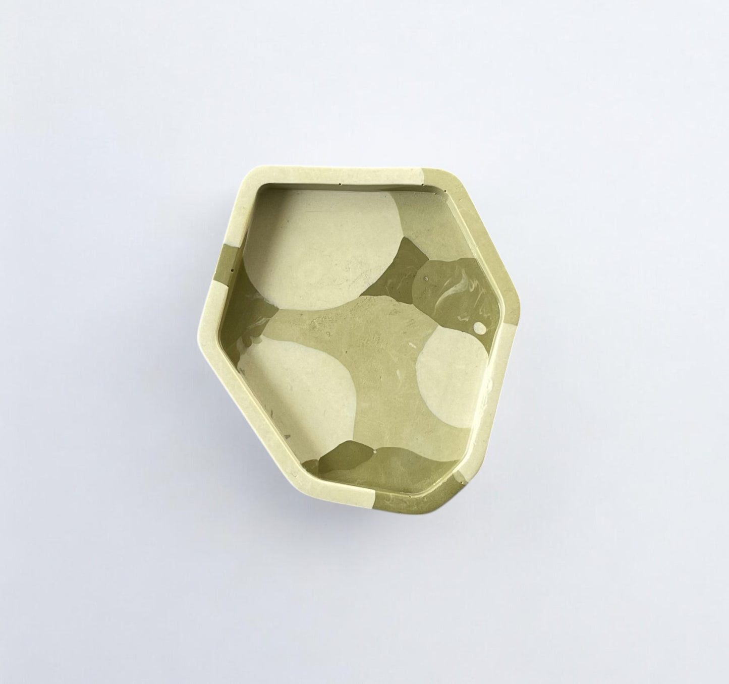Small Abstract Trinket | Shades of Green