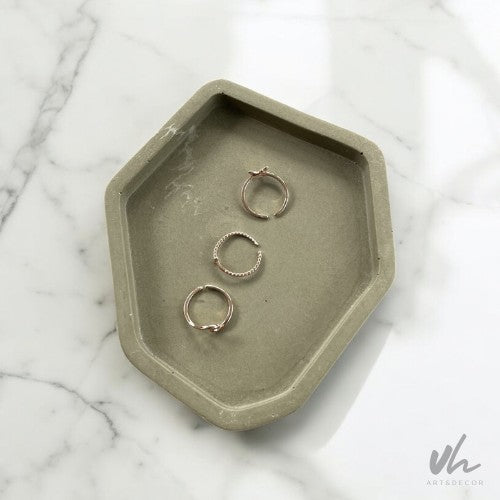 Small Abstract Trinket | Olive Green