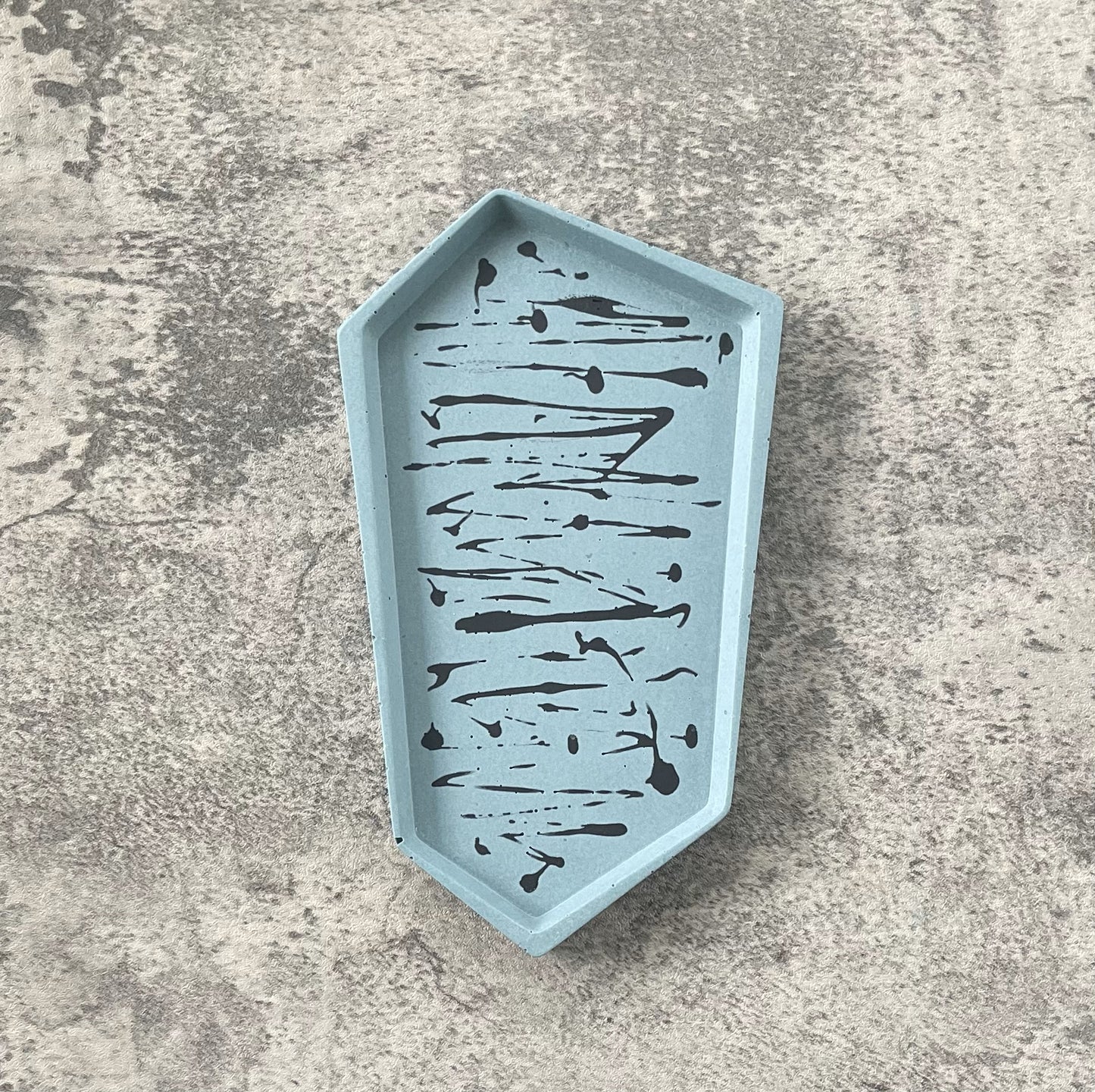 Small Accent Tray | Blue & Black