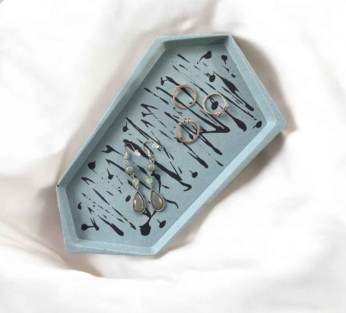 Small Accent Tray | Blue & Black