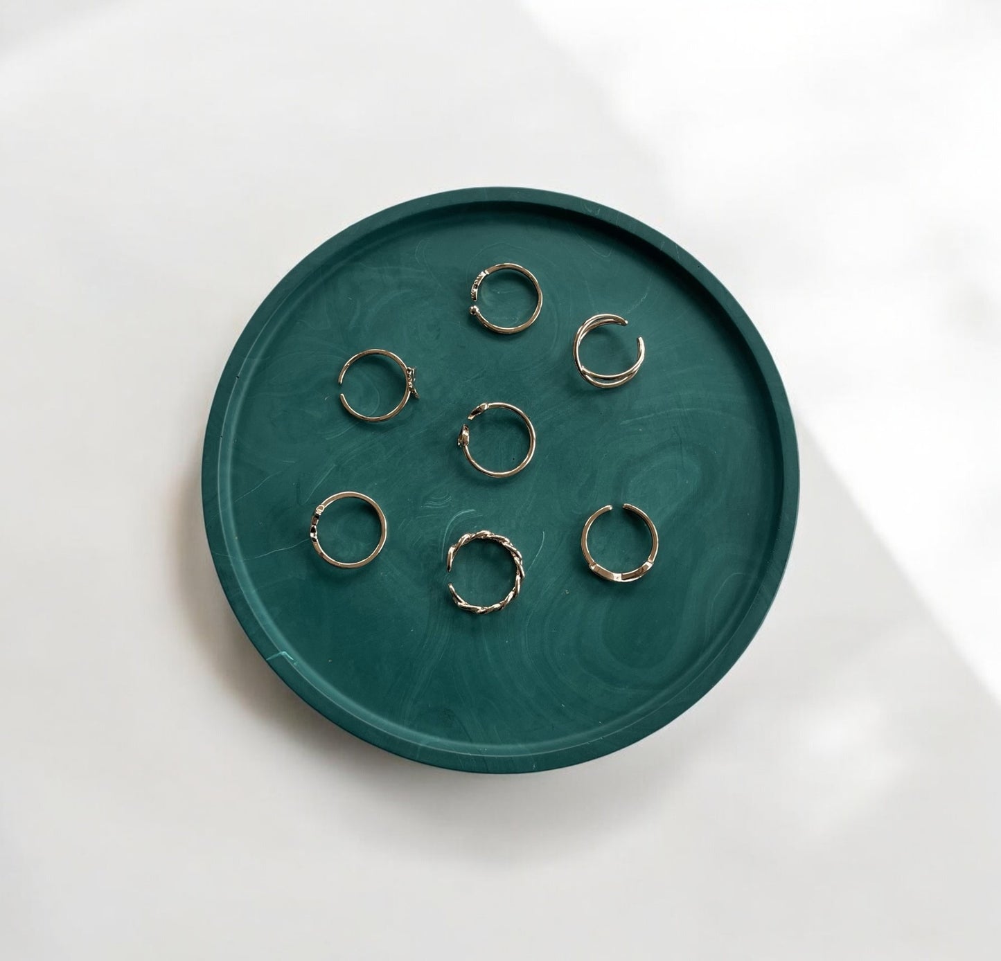 Flat Circle Tray | Green