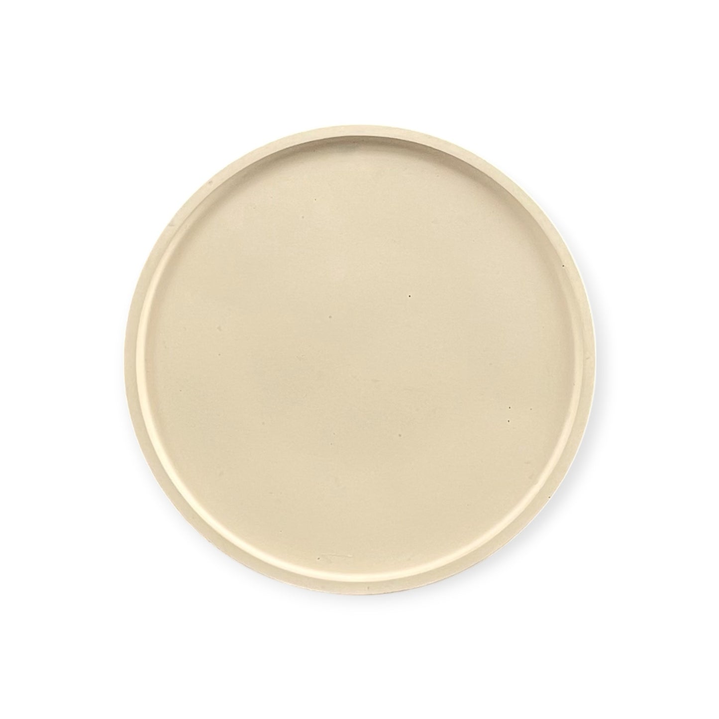 Flat Circle Tray | Beige