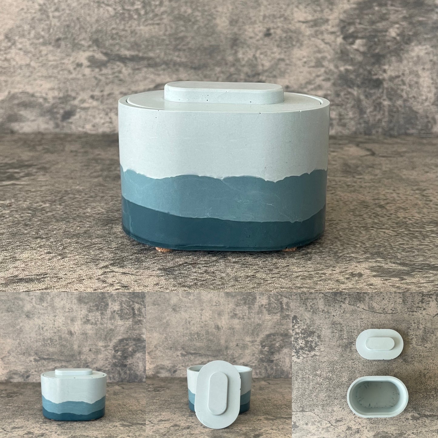Storage Pot w/ Lid | Blue