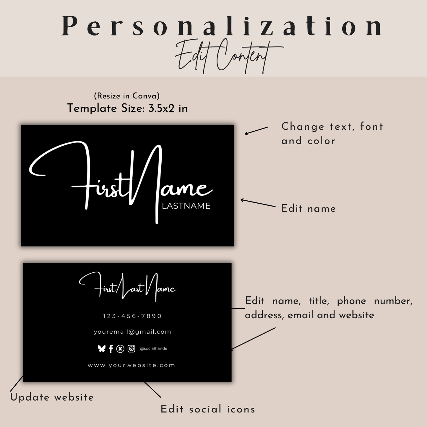 Modern Business Card Template | Entrepreneur Business Card