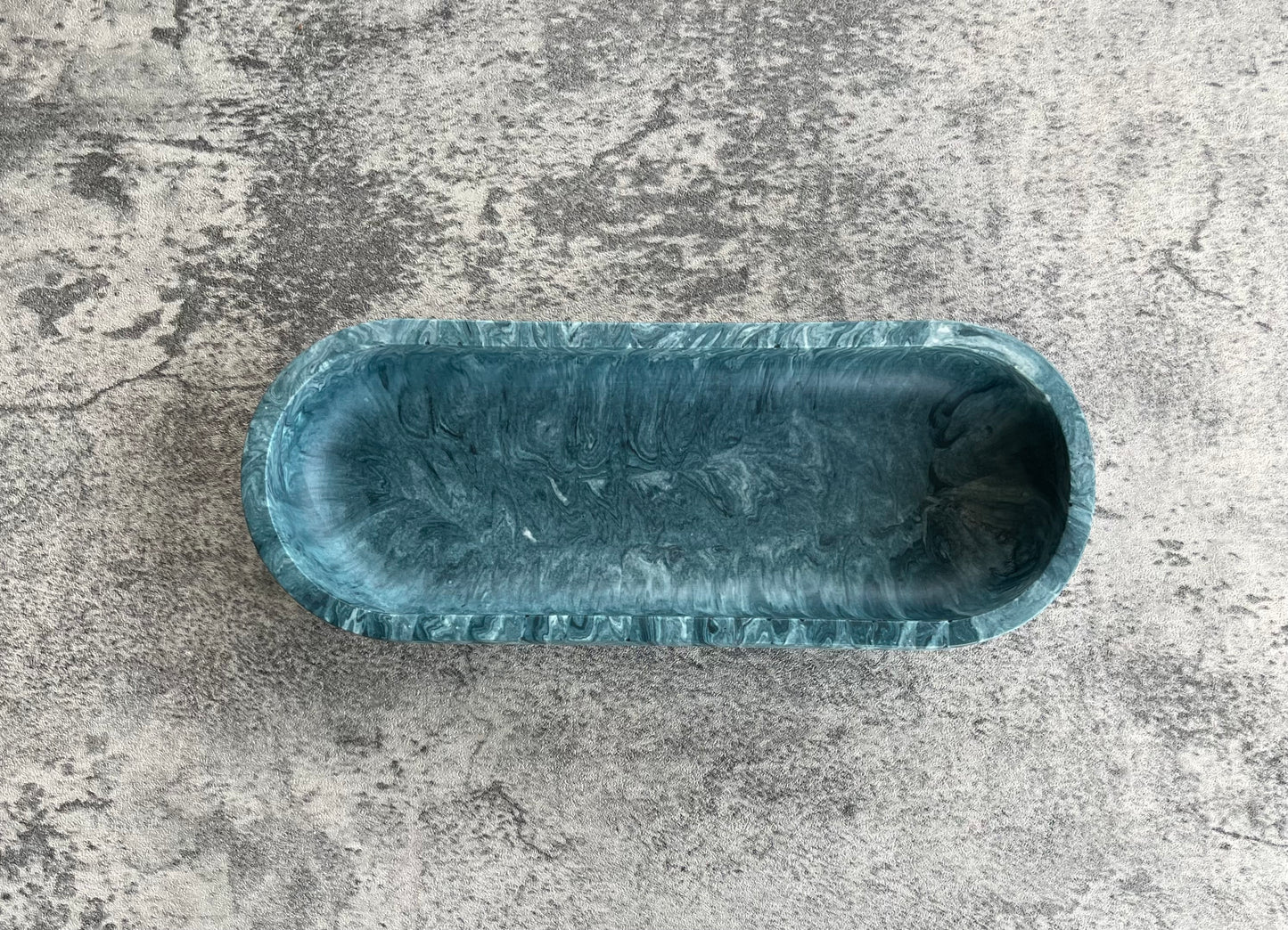Accent Bowl | Blue Swirl Effect
