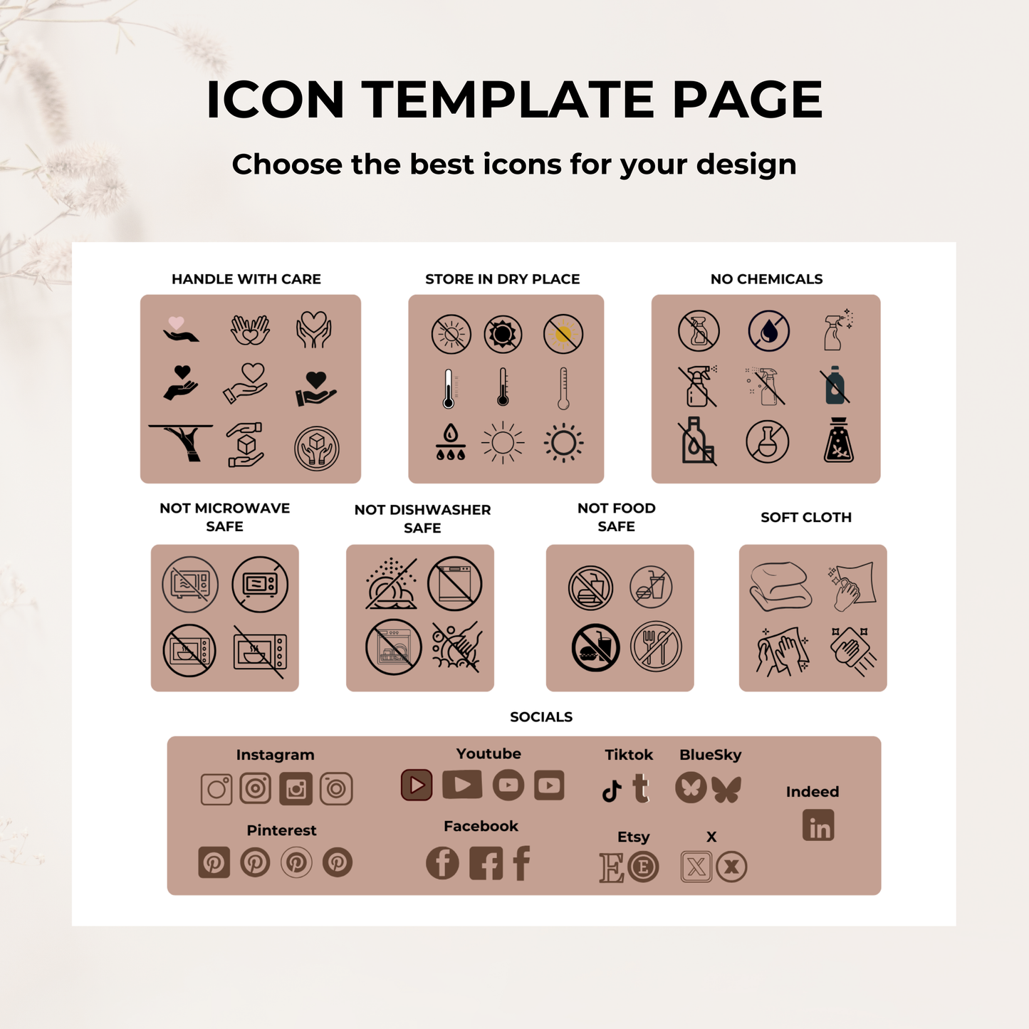 Jesmonite Care Card | Care Card Template | Jesmonite Instructions