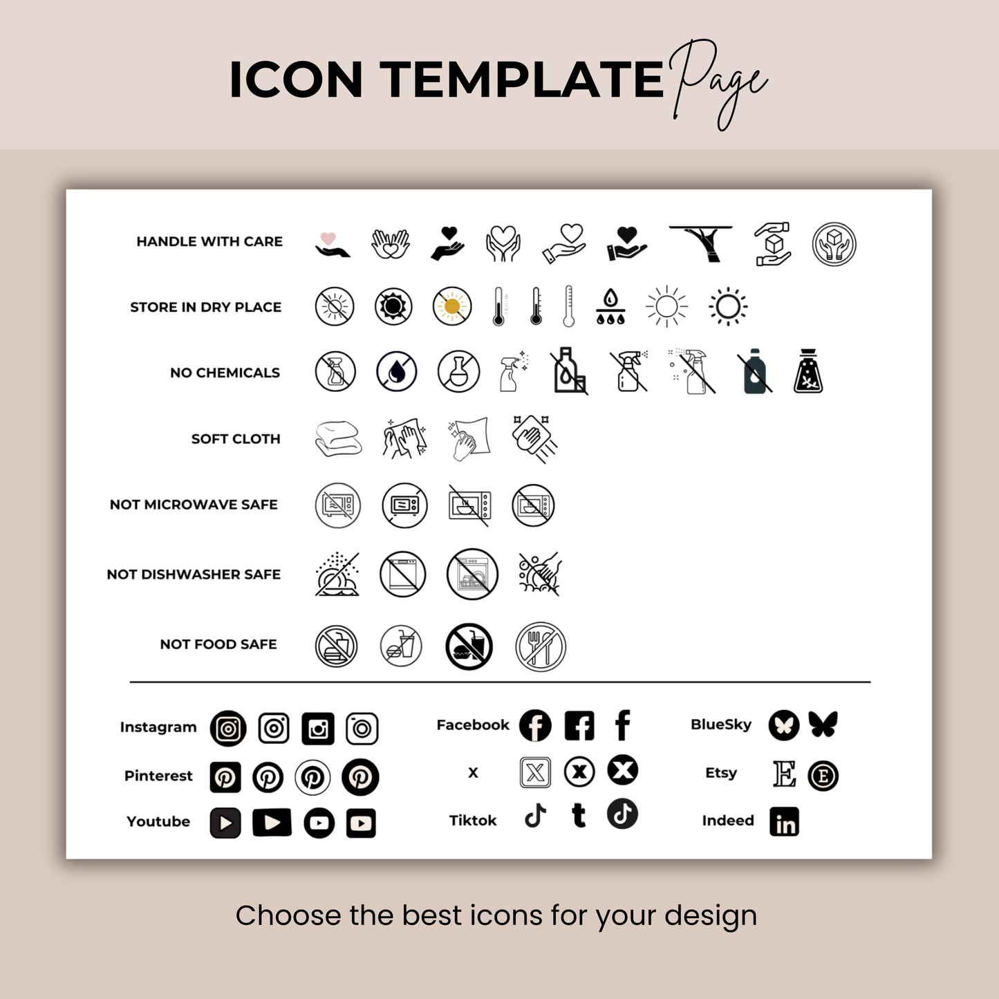 Jesmonite Care Card | Care Card Template | Jesmonite Instructions