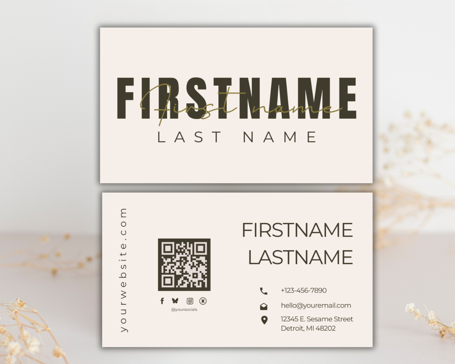 Modern Business Card | Canva Template