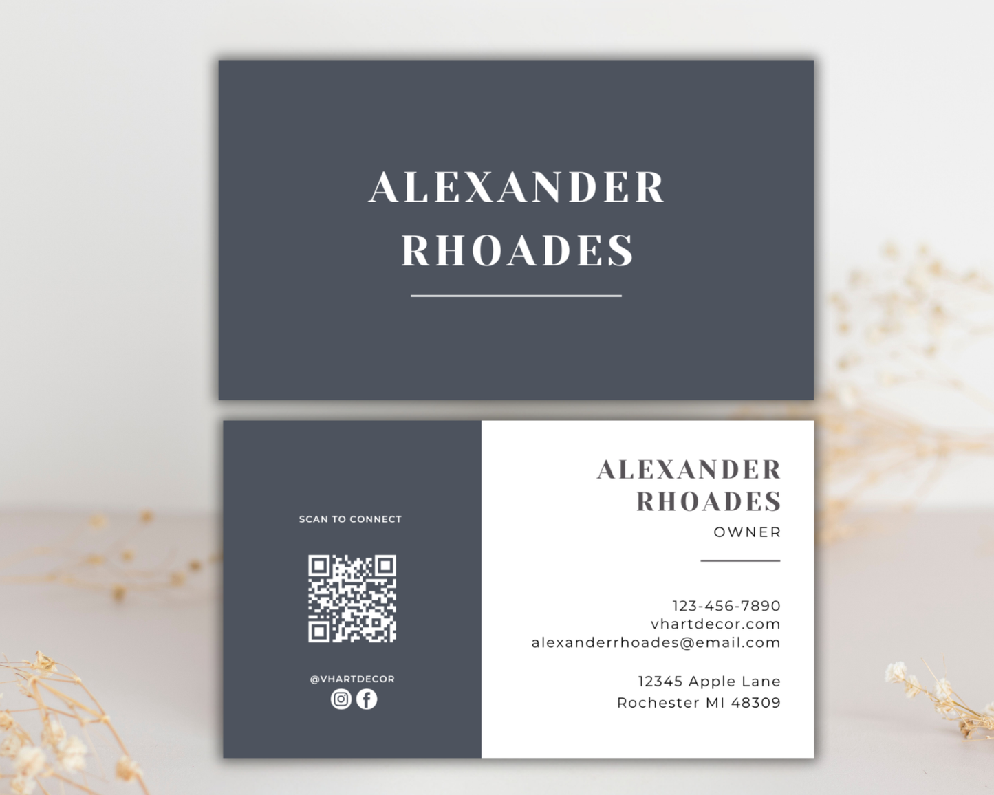 Modern Business Card | Canva Template