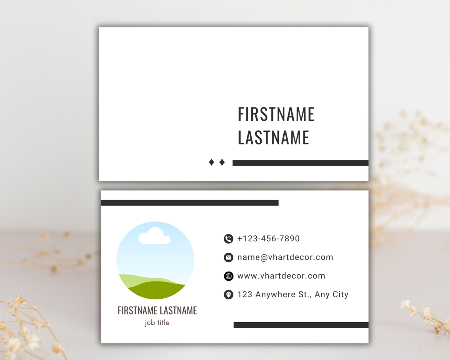 Minimal Business Card | Canva Template