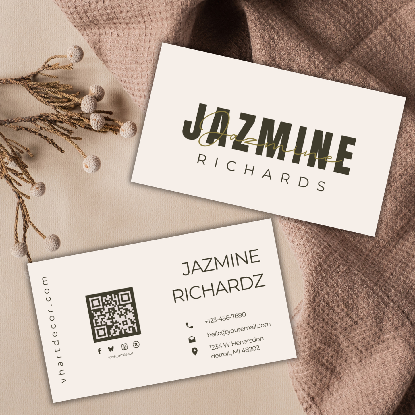 Modern Business Card Template | Entrepreneur Business Card
