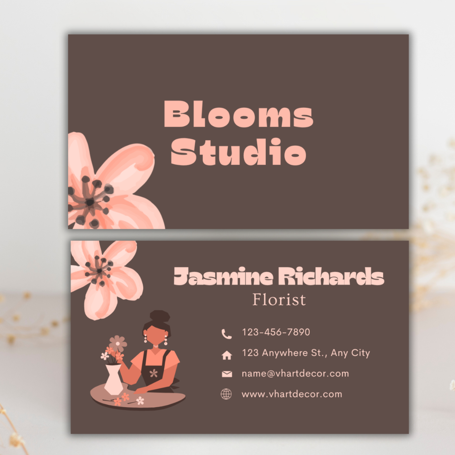 Florist Business Card | Canva Template