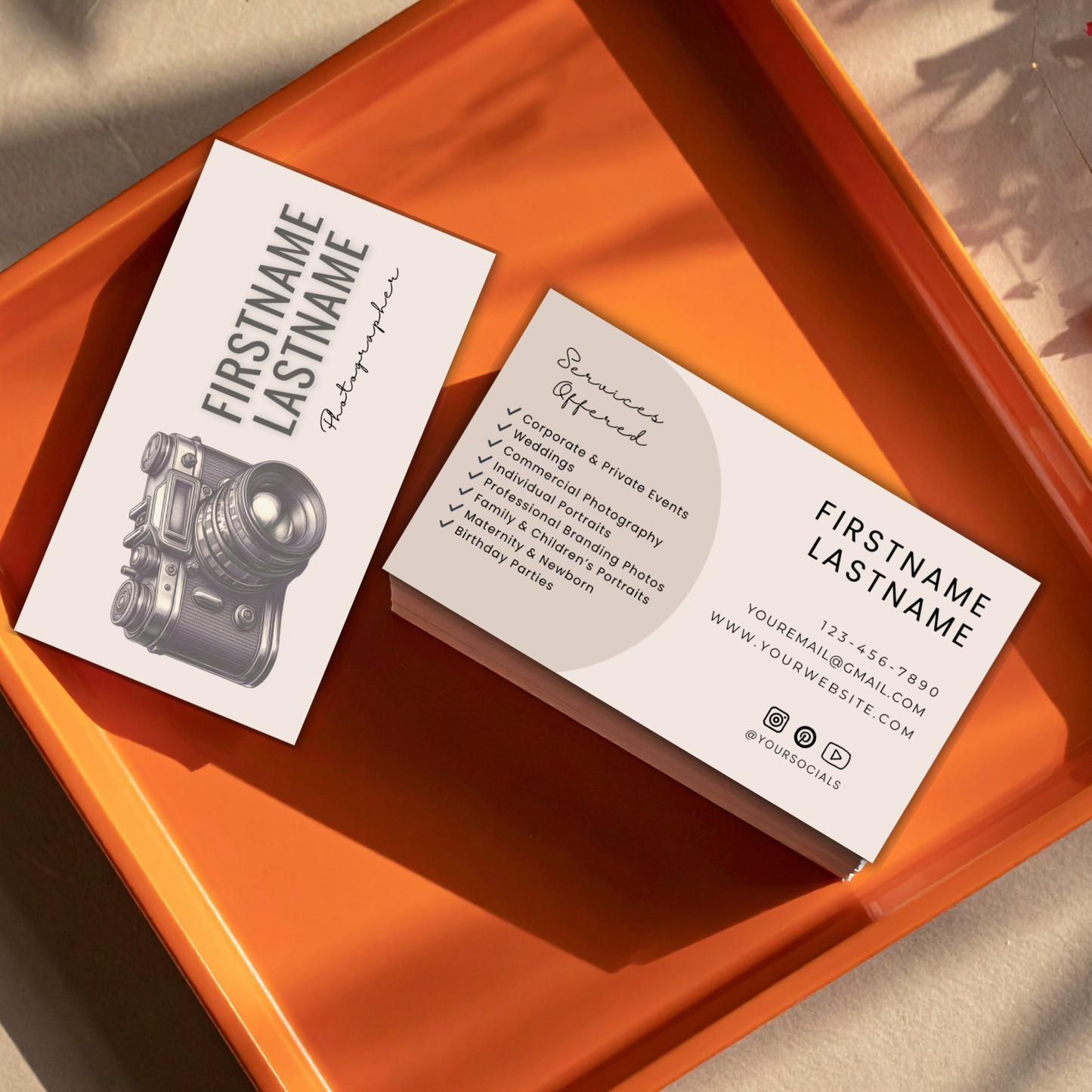 Photography Business Card | Canva Template