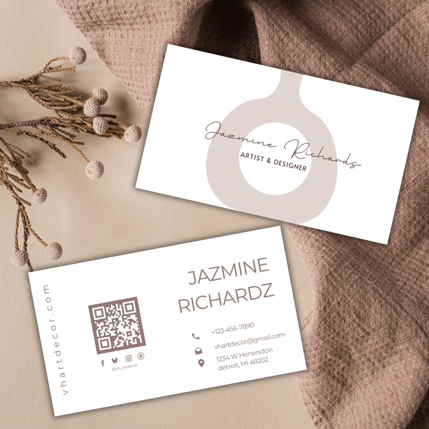Modern Business Card Template | Entrepreneur Business Card