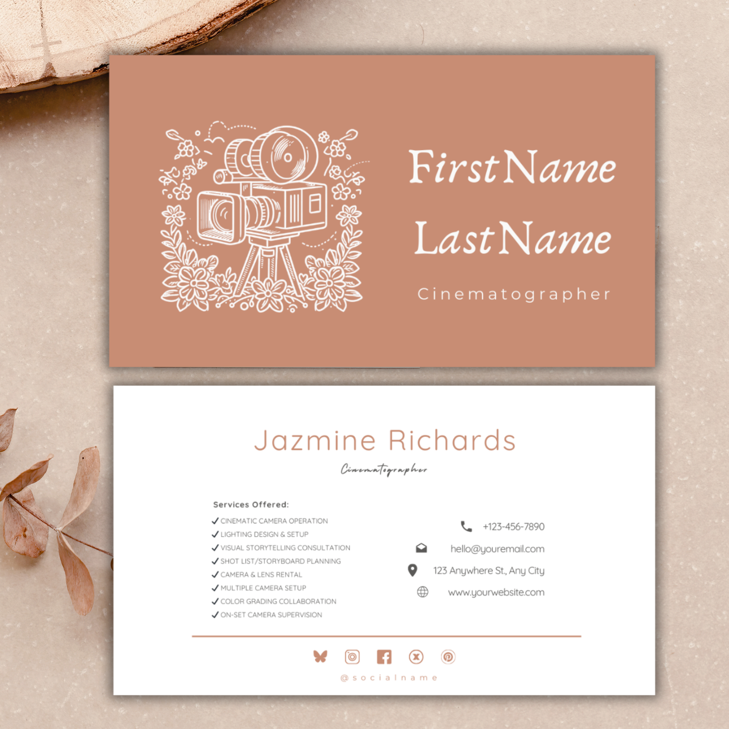 Modern Business Card Template | Cinematographer