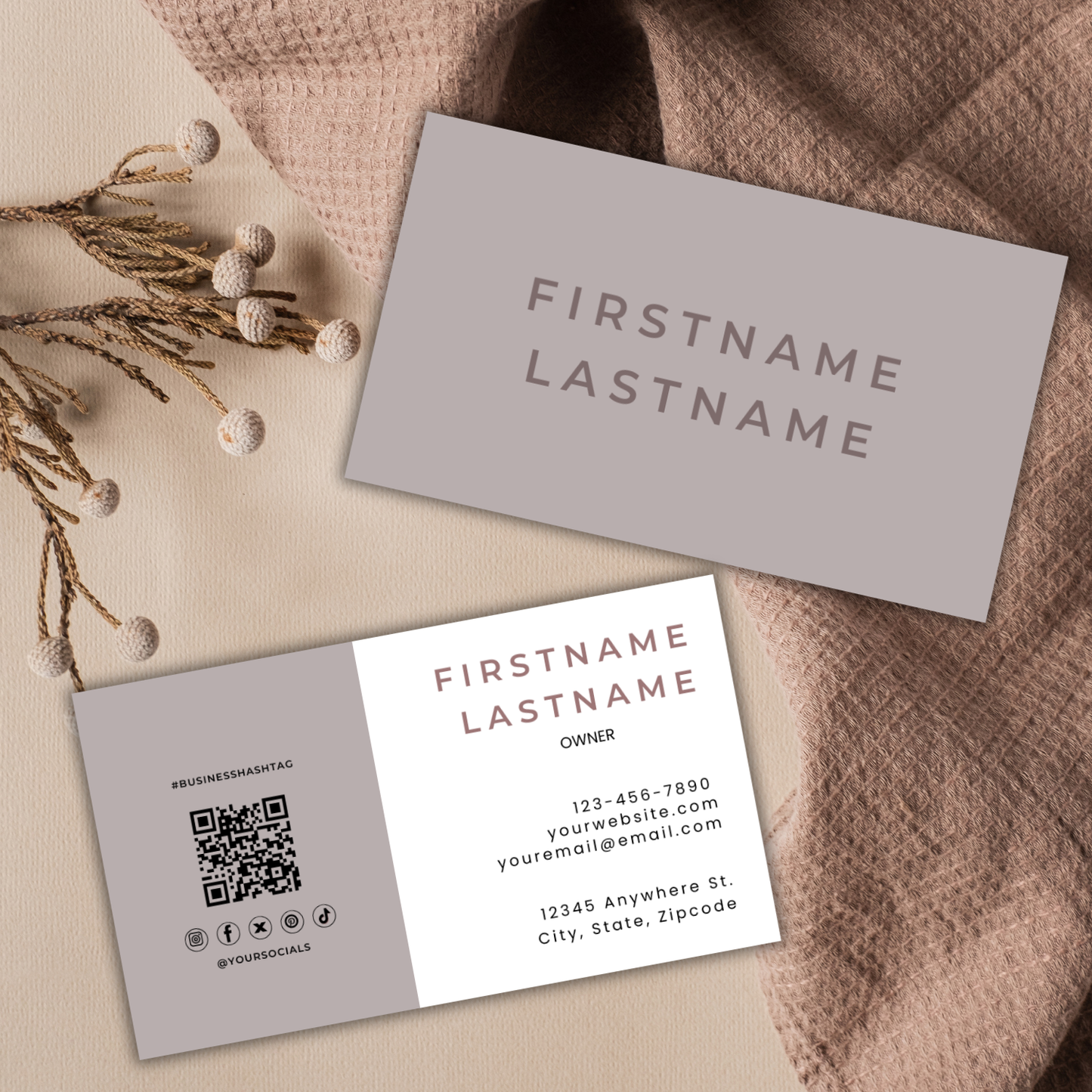 Modern Business Card Template | Entrepreneur Business Card