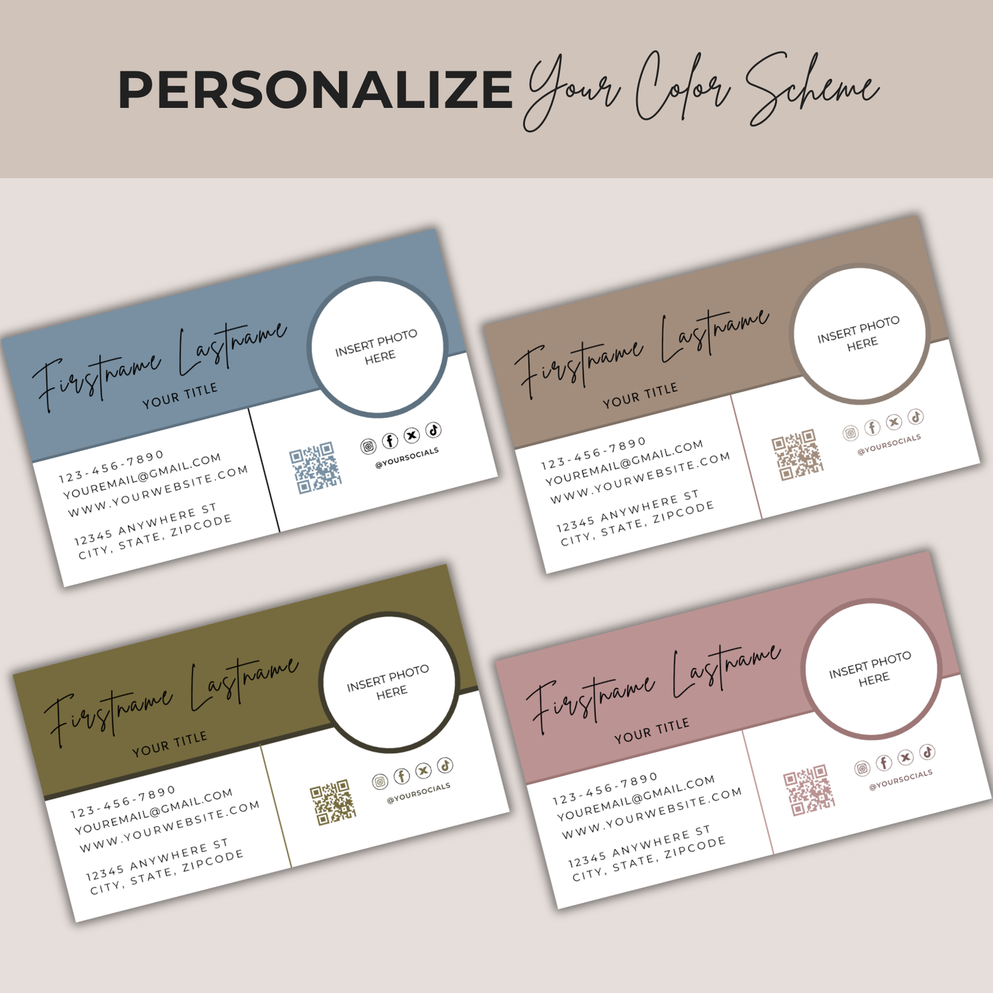 Modern Business Card Template | Entrepreneur Business Card