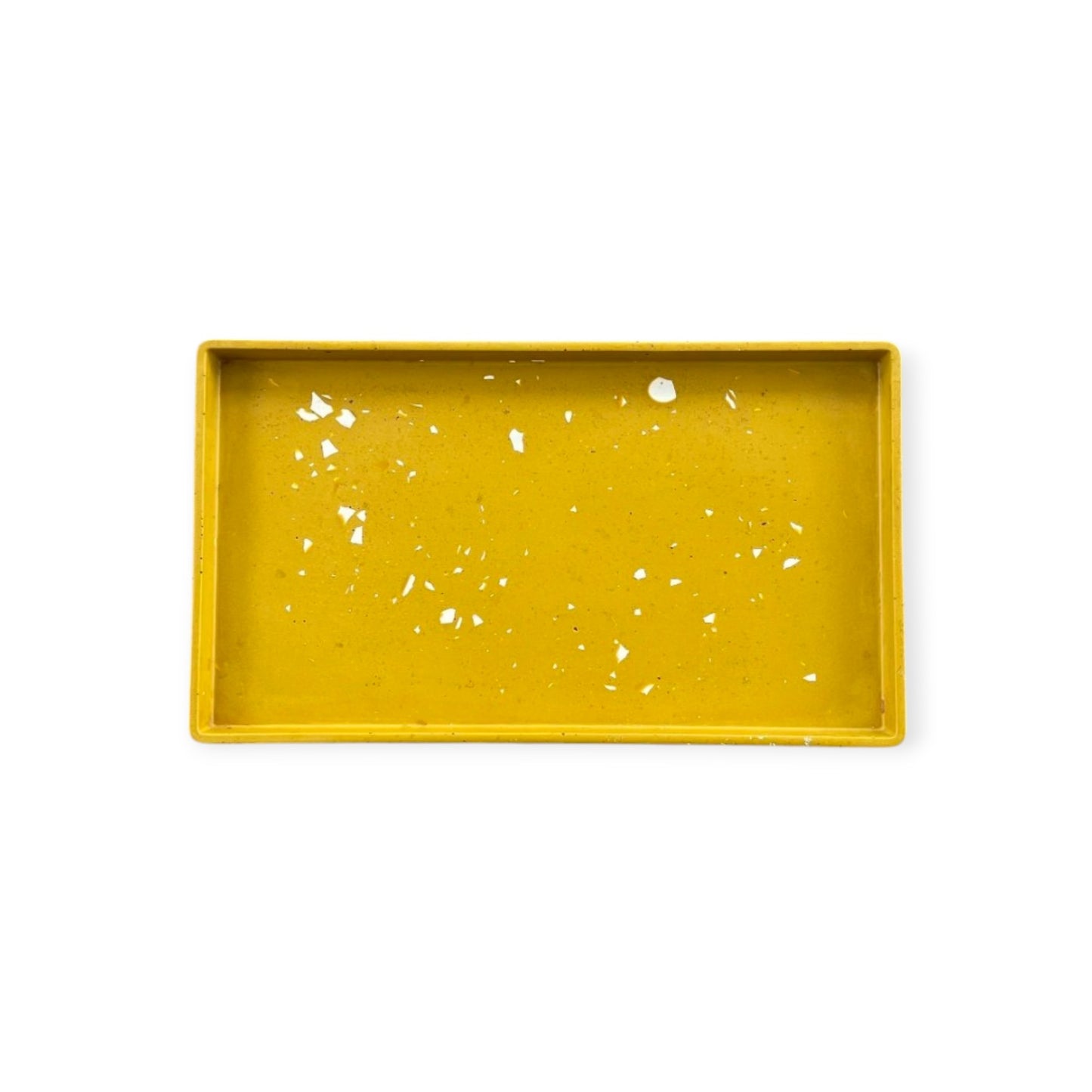 Rectangle Tray | Yellow w/ White Terrazzo