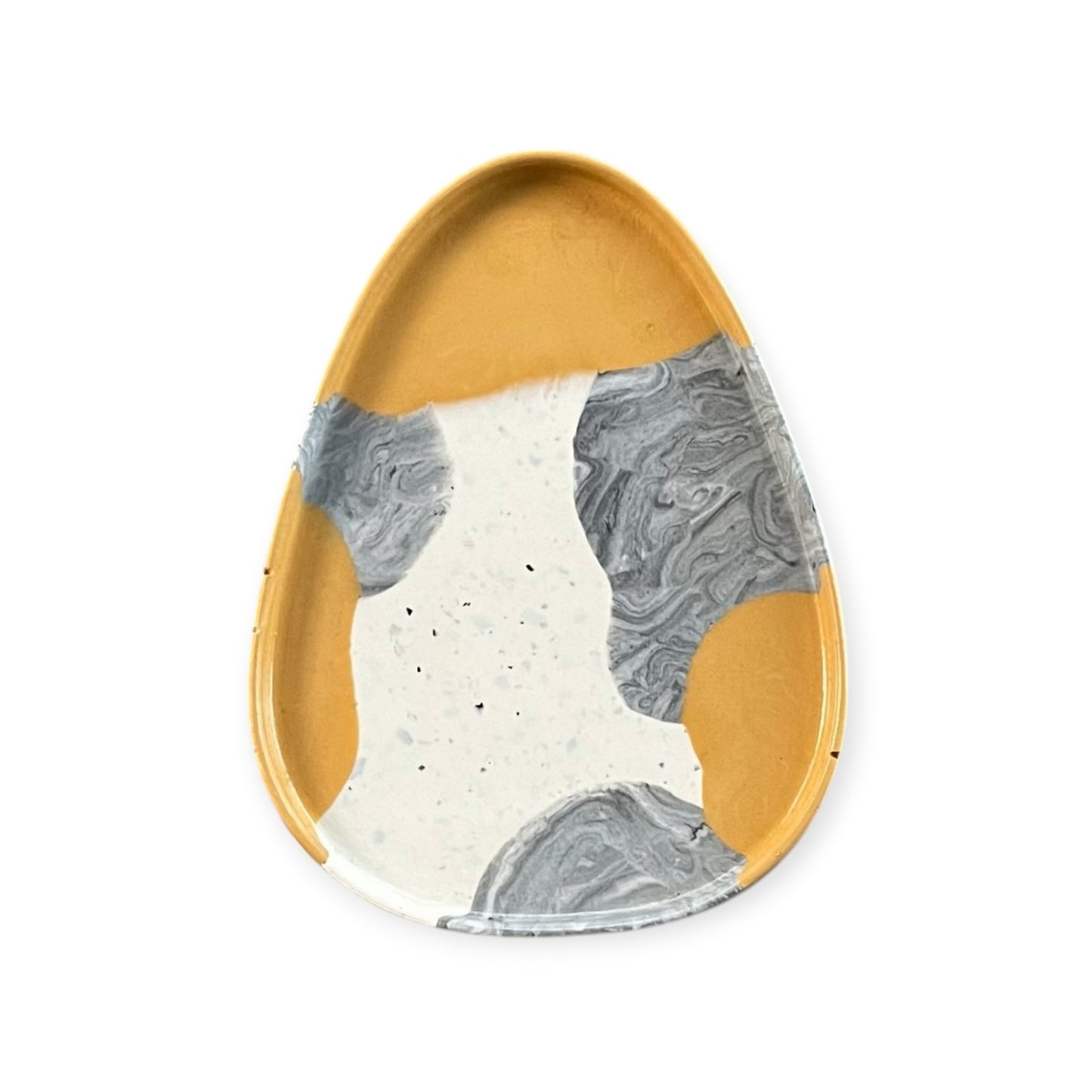 Medium Triangle Tray | Yellow + Grey