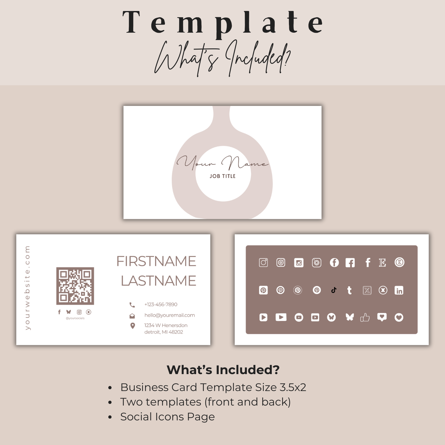 Modern Business Card Template | Entrepreneur Business Card