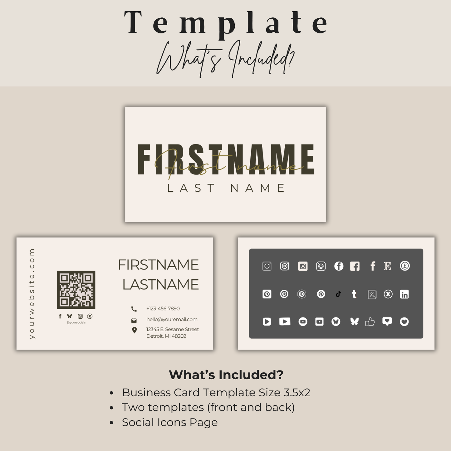 Modern Business Card Template | Entrepreneur Business Card
