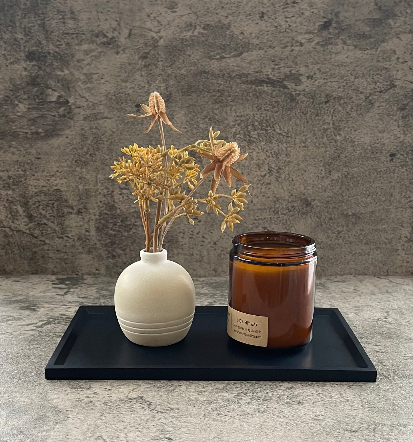 Flat Rectangle Tray | Black