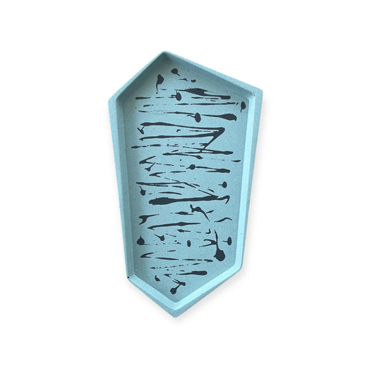 Small Accent Tray | Blue & Black