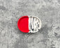 Oval Trinket Dish | Red, White, Black