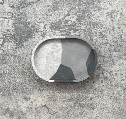 Oval Trinket Dish | Shades of Grey