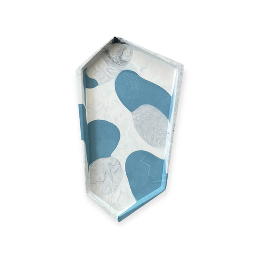 Small Accent Tray | Blue, White, Grey