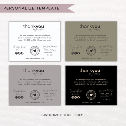 Small Business Thank You Card | Editable in Canva
