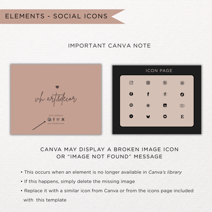 Jesmonite Care Card | Canva Template
