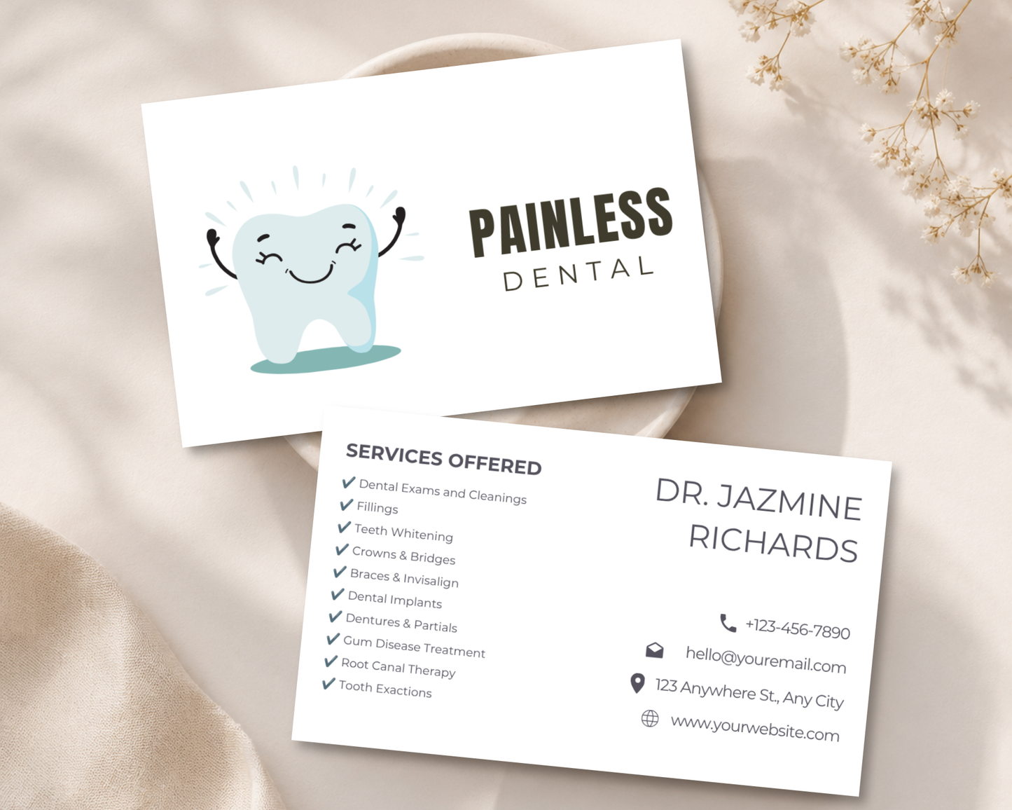 Dental Business Card | Canva Template