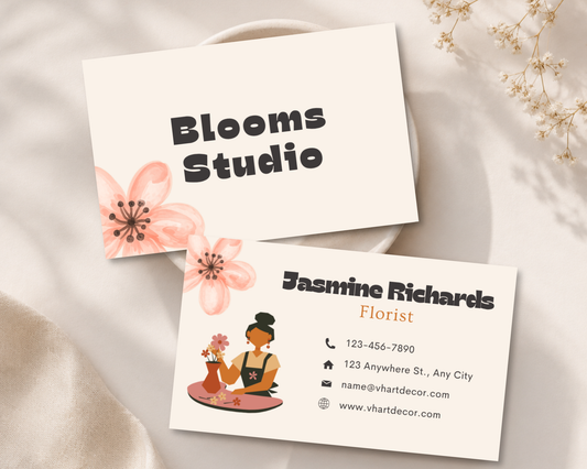 Florist Business Card | Canva Template