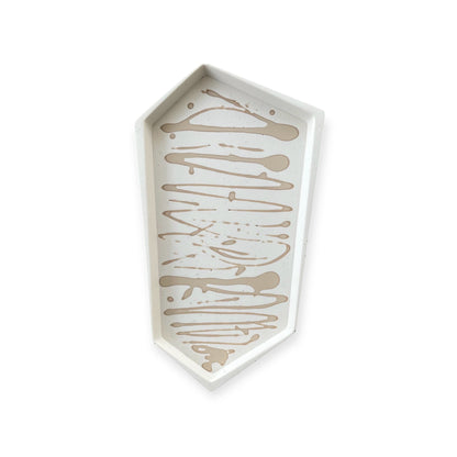 Small Accent Tray | Beige and Brown