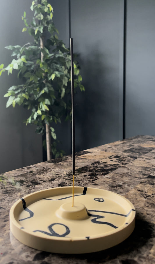 Incense Holder | Tan, Black