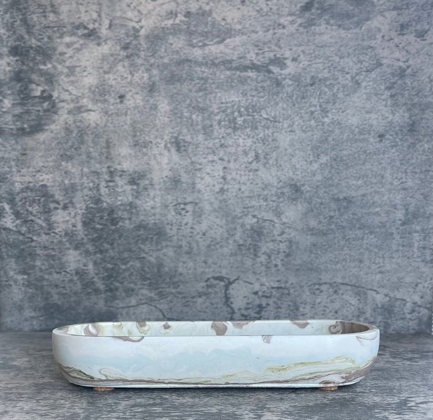 Accent Bowl | White + Brown