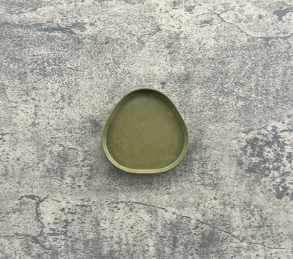 Small Triangle Trinket | Rustic Green