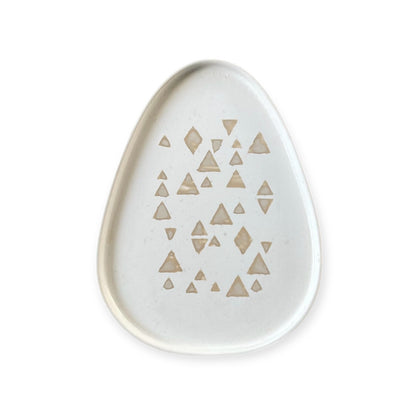 Medium Triangle Tray | Beige