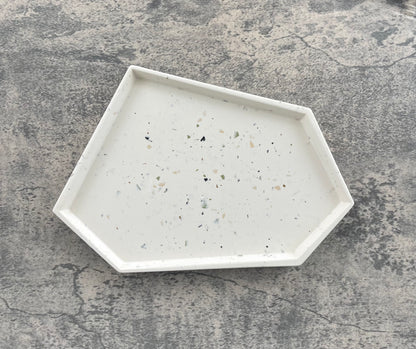 Medium Accent Tray | Green & Tan Terrazzo